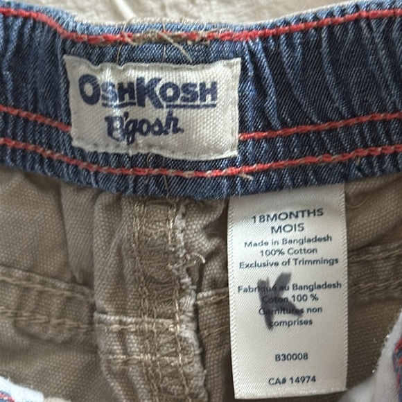18-24m Osh Kosh shorts and short sleeve onsie shirt,chaps and old navy overalls - Picture 3 of 16
